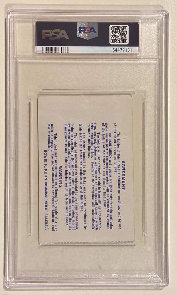 HOF Steve Carlton Signed 1969 Baseball All-Star Game Ticket PSA/DNA Certified 10 - Image 2 of 4