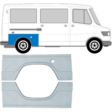 Für Mercedes Benz T1 207-410 1977-1996 Radlauf Reparaturblech Kotflügel / Paar