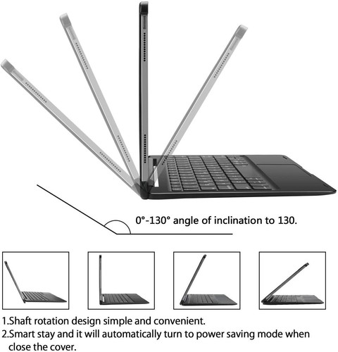 Funda protectora con teclado giratorio retroiluminado para iPad Pro 11 4ta/3a/2a/1a generación Air 4/5a - Imagen 41 de 43