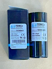 Temco Industrial SC0065 108-130uf 220/250 vac Round Motor Start Capacitor