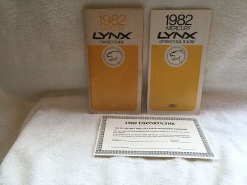 1982 MERCURY LYNX OWNER AND OPERATING MANUAL PLUS EXTRA - Picture 1 of 2