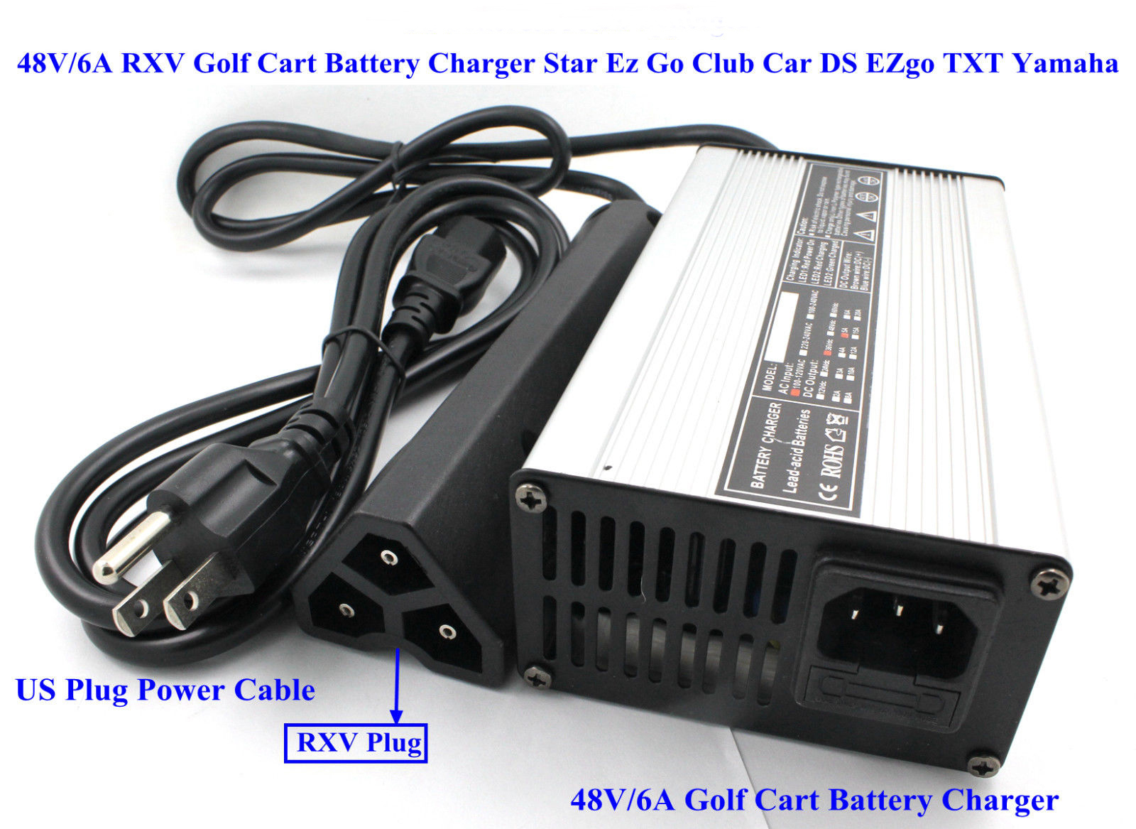 NEW 48V EzGo RXV Golf Cart Battery Charger Ez Go 48 Volt EzGo EzGo