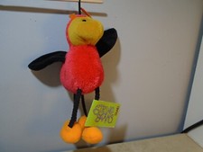 GUND STRING BEAN RED BEE CHILI DANGLING LEGS 7  PLUSH NEW NW11 