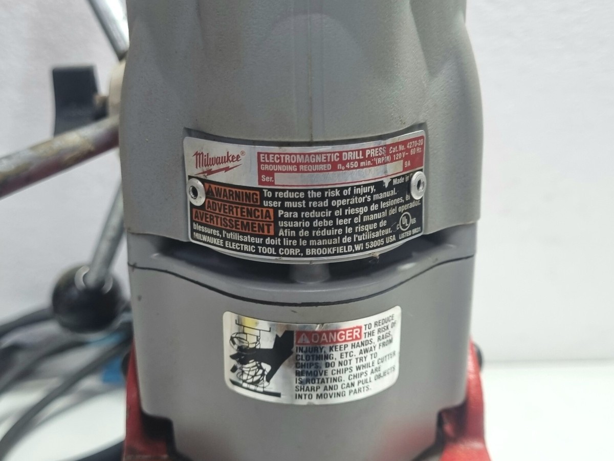 Milwaukee Electromagnetic Drill Press 120v~60Hz Cat.No. 4270-20 | eBay