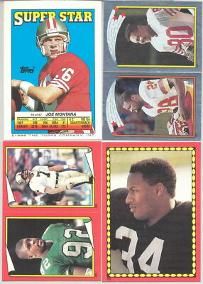 1988 Topps Football Sticker & Stickerback Variations Listing 3 of 3 You Pick!