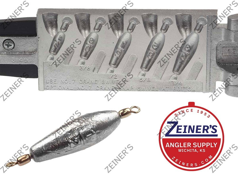 ロッド 49 Mr DON Admiration Stamp Hitter SH5601 3149 Do-It Trolling Sinker Mold STR-5-A with 100 #7 Crane Swivels