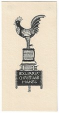 BERNHARD HALBREITER: Exlibris f�r Christiane Hanel; 1904