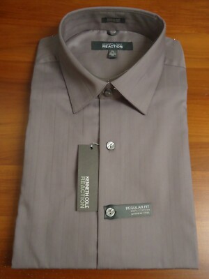 slim fit dress slacks Kenneth Cole Reaction 60's Long Sleeve Button Down Dress Shirt Size L –  Designers On A Dime