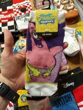 Spongebob Square Pants Patrick Rainbow 1 Pair No Show Socks Bioworld