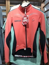  WOMEN'S CASTELLI ROSSO CORSA DONNA Transparente GORE WINDSTOPPER jersey