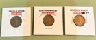 Lot of 3 - 1928S LINCOLN WHEAT CENT - Fine+ Condition