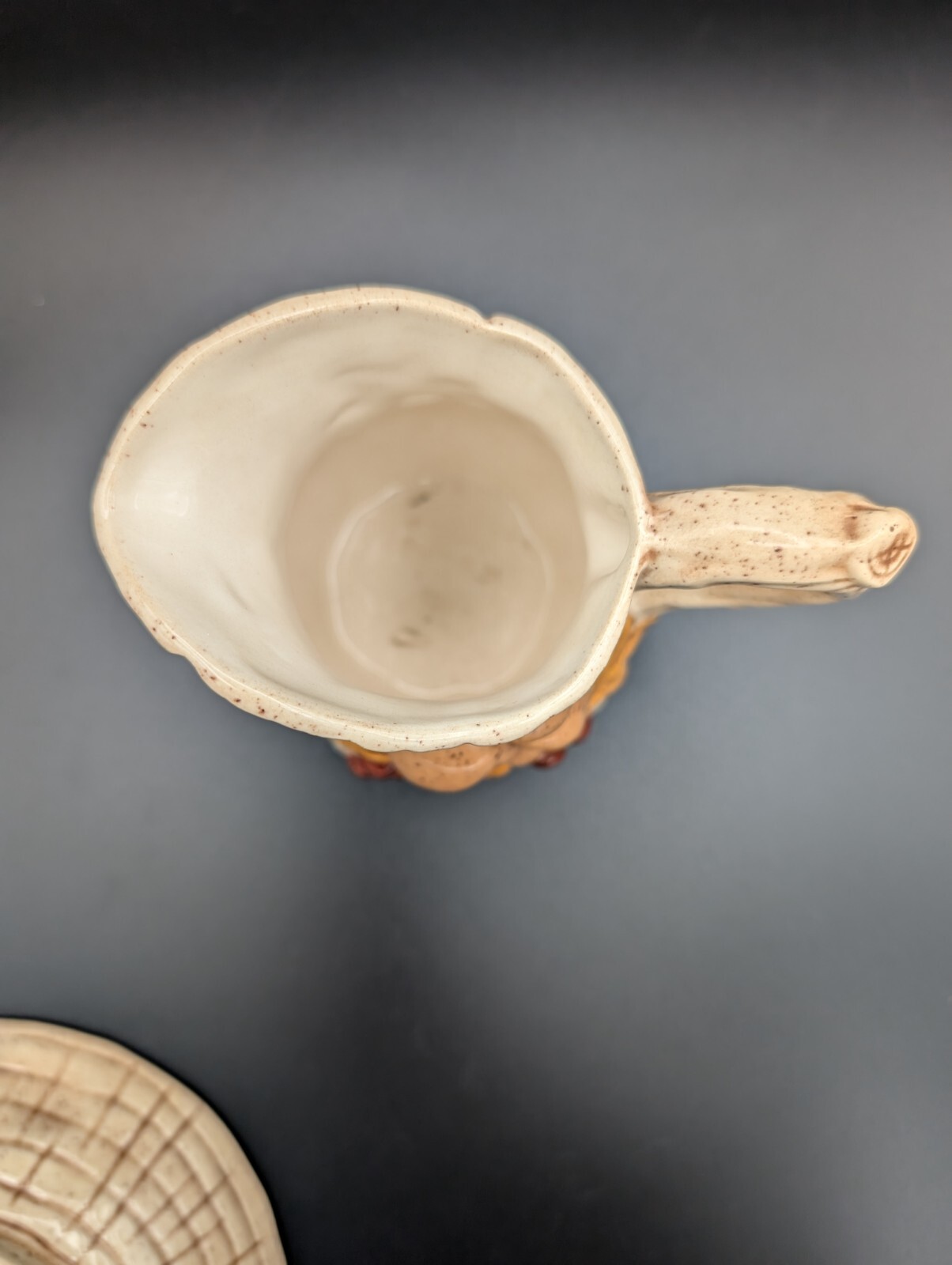 Vtg Byron Molds 3D Mushroom Wood Stump Pitcher Creamer Soup Bowl Fall Retro