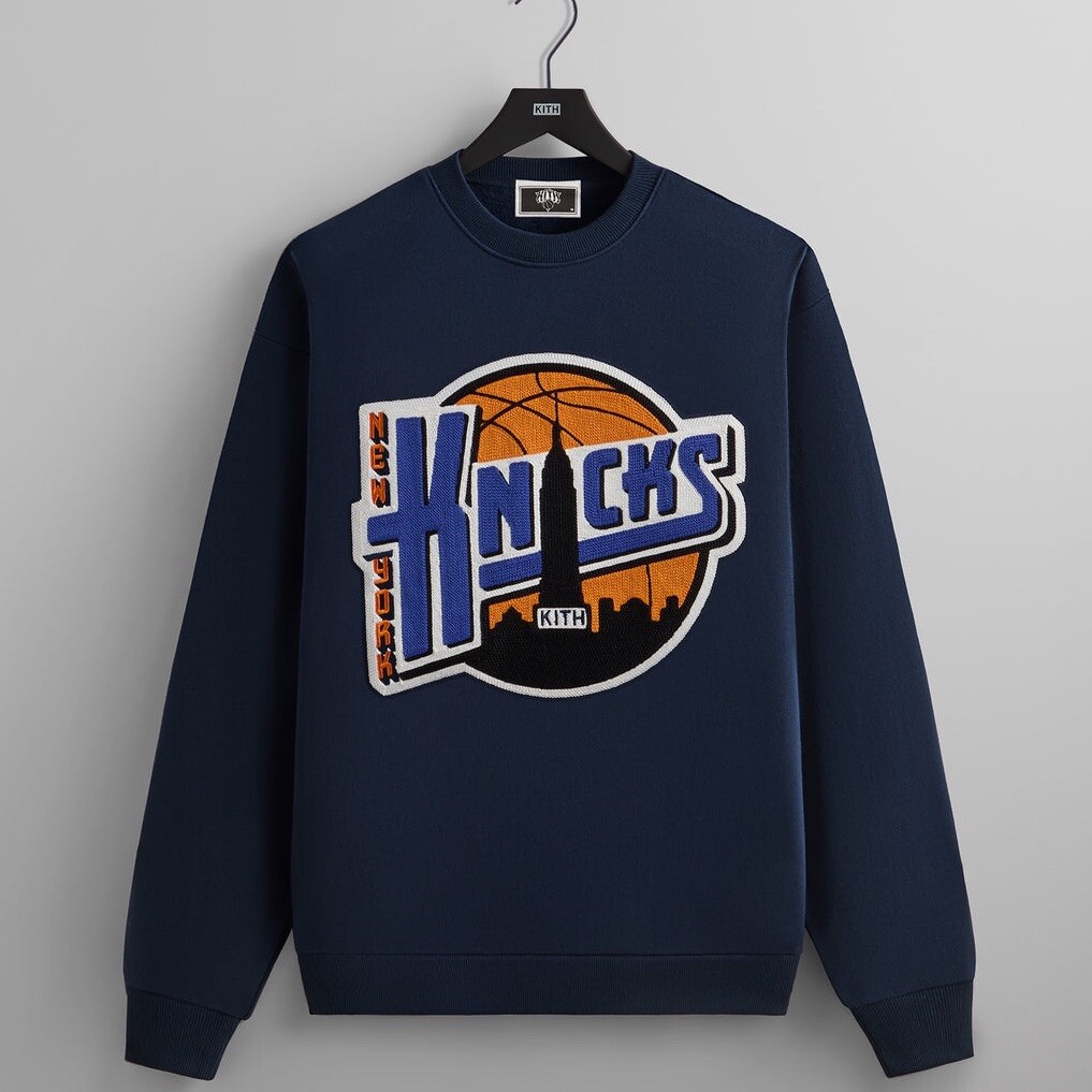 Kith for the New York Knicks City Vintage Nelson Crewneck