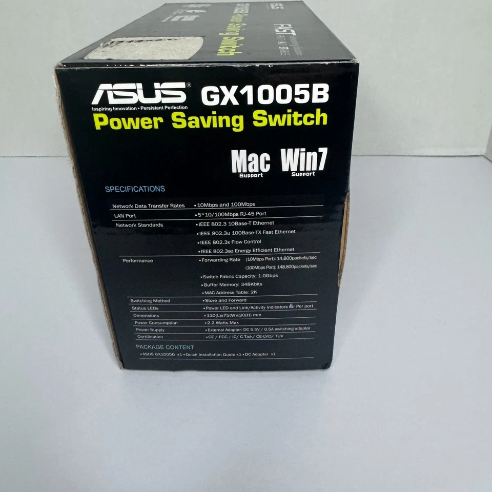 Asus GX-1081 Gigabit Power Saving Switch - New Mac Windows - Image 4 of 4