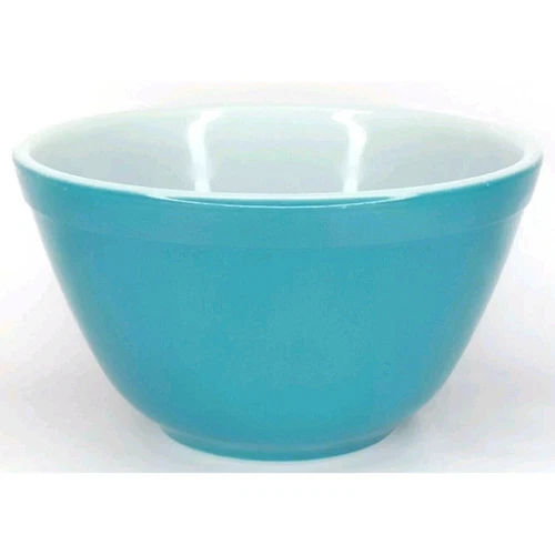 Vintage Pyrex Primary Blue on White 1½ Pint Mixing Bowl # 401