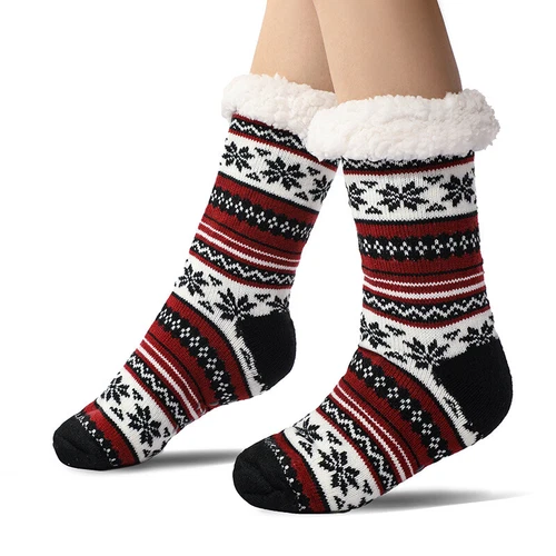 Ultra-thick Cashmere Slipper Home Socks,Slipper Socks With Non Slip Slipper US - Bild 6 von 15