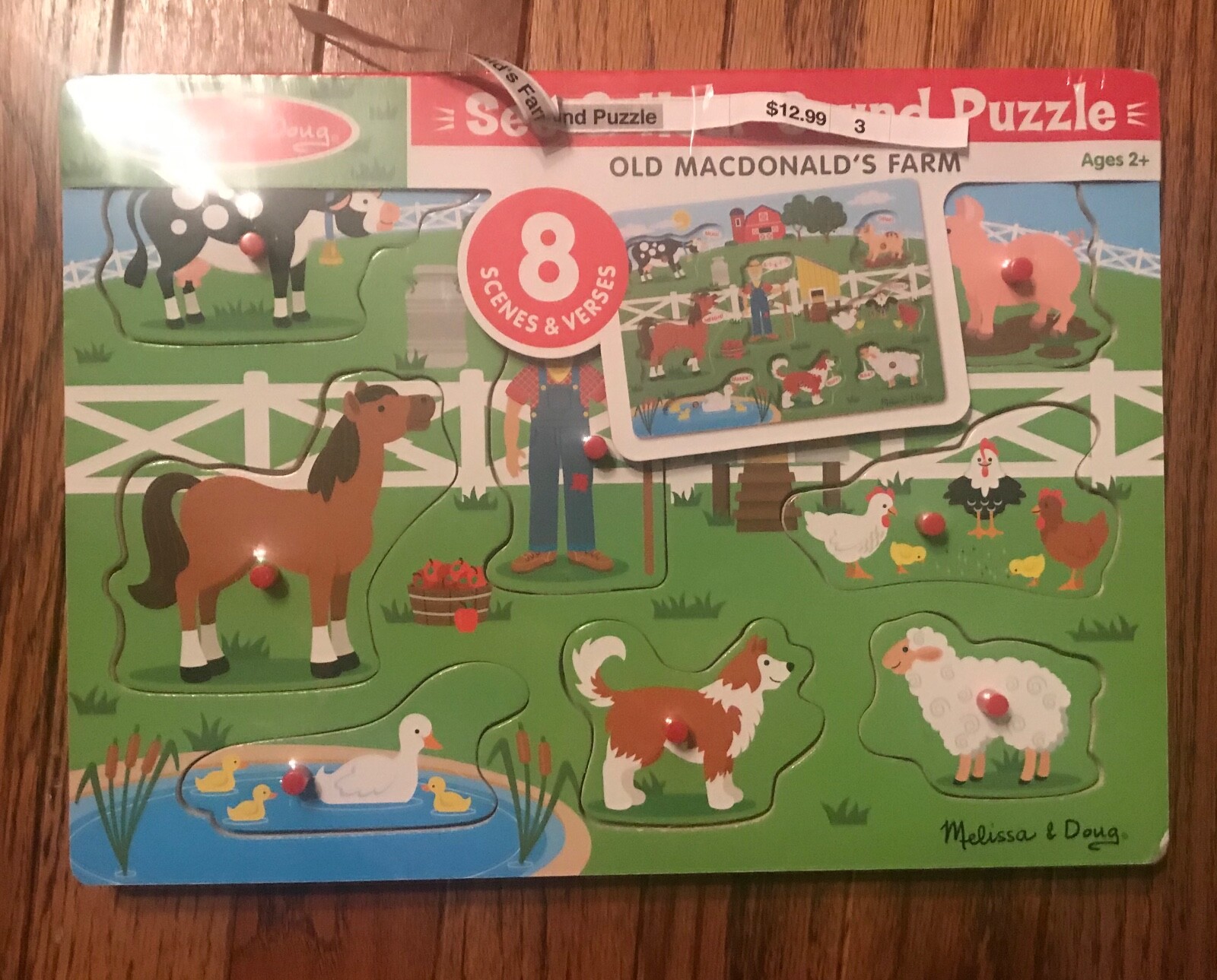 melissa & doug old macdonald's farm sound puzzle