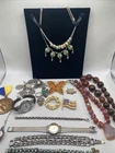 Vintage High End Jewelry, Costume, Pins, Watch, Necklace, Bracelets, Sterling