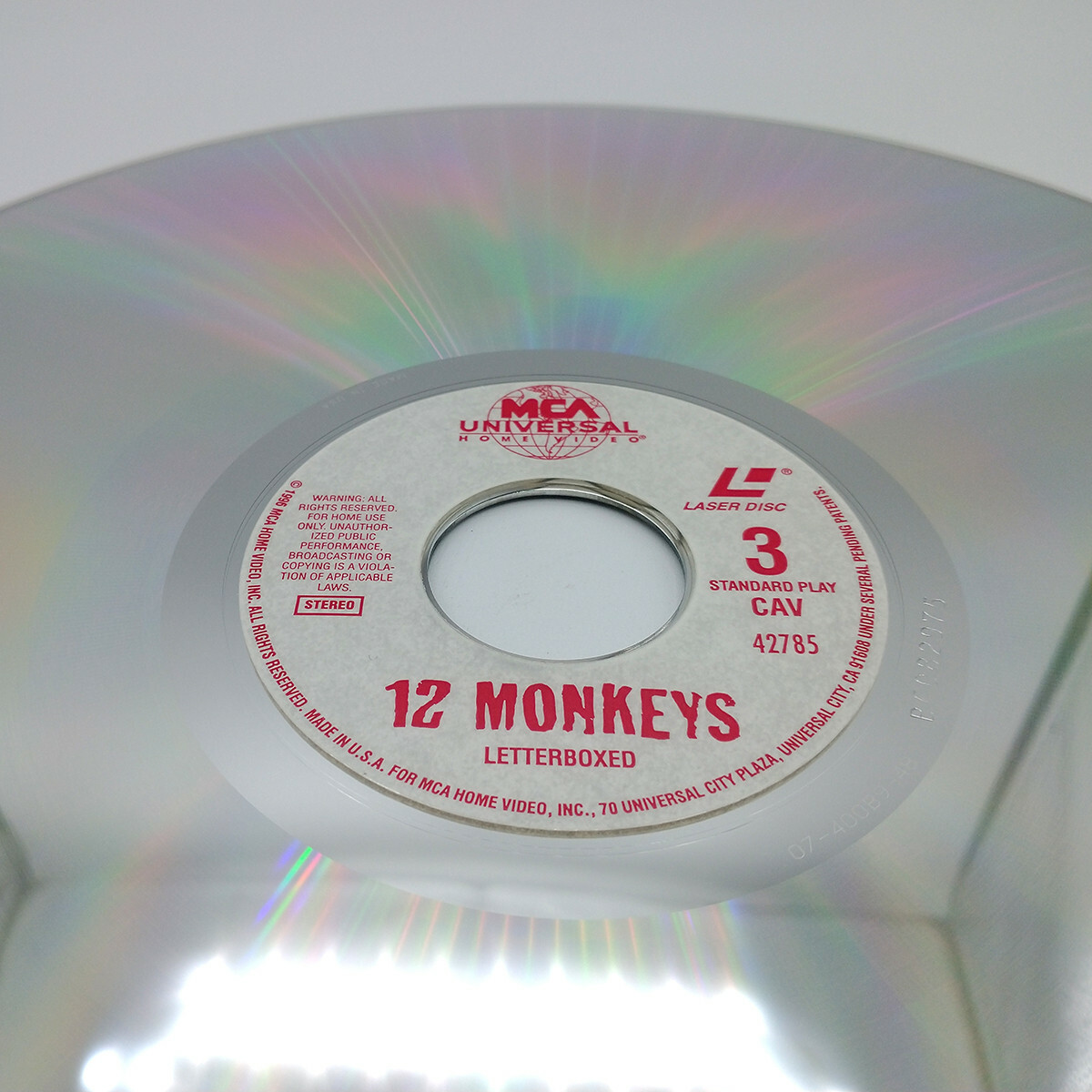 12 Monkeys (1995) / Widescreen Letterboxed / LD Laser Disc