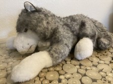 Folkmanis Plush Hand Puppet Large 24  Gray Timber Wolf or Husky Dog