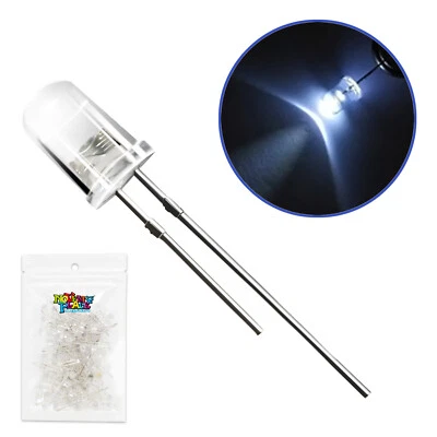 Novelty Place 100 Pcs 5mm LED Diode Lights - Emitting Diodes LEDs Bulb