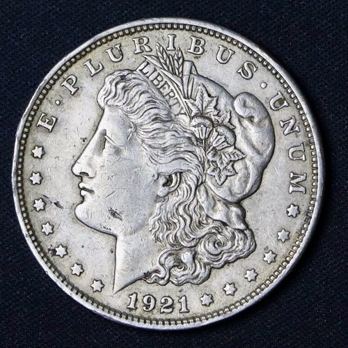 1921 $1 Morgan Silver Dollar Philadelphia Circulated AU