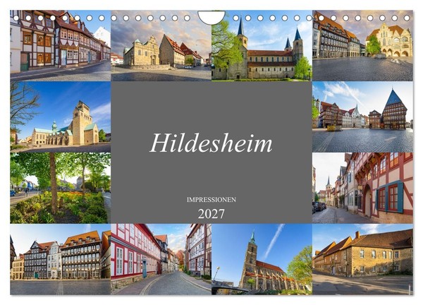 "Calendar 2027 · US Version · Hildesheim Impressions (Wall Calendar 2027 12\" × 8\""-image