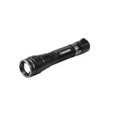 #ad Husky 3000 Lumens Dual Power LED Rechargeable Tactical Focusing Flashlight $34.99