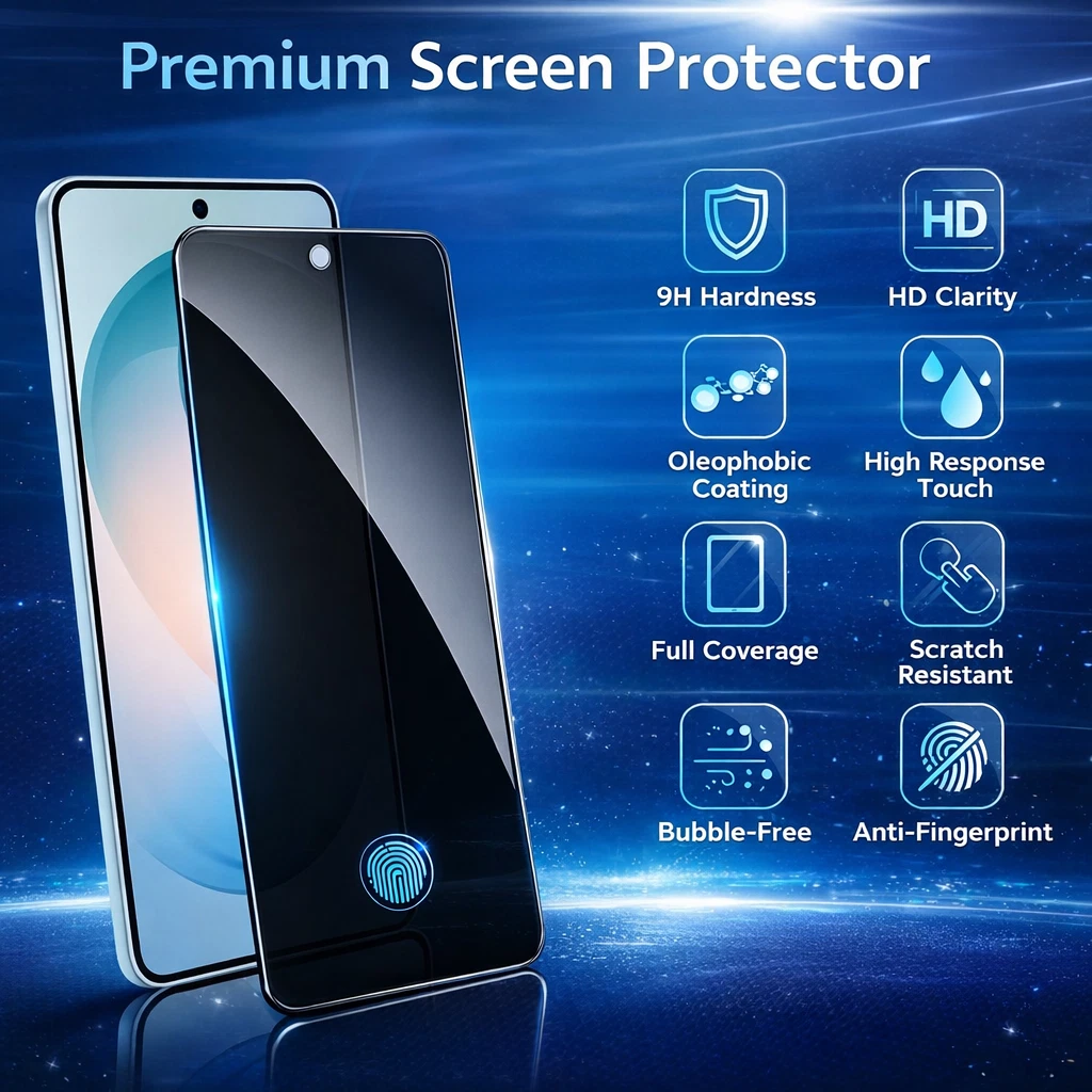 MAXSHIELD For Samsung S25 S24 S23 S26 Plus Ultra Privacy Glass Screen Protector