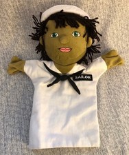 Excellerations SAILOR Hand Puppet Girl African American Black Pretend Play K2