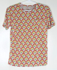 Little Sleepies "Play" Size 4T Rainbow Viscose Bamboo short sleeve tee top shirt