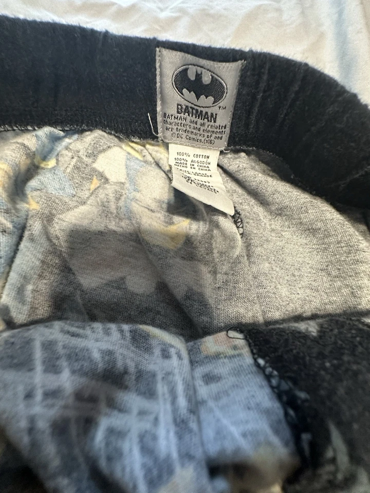 DC Comics Batman Graphic Novels Sleep Pants Pajama Bottoms Mens Large - Image 2 of 2