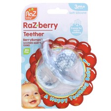 RaZ-berry Teether, 3 Months , Blue, 1 Count