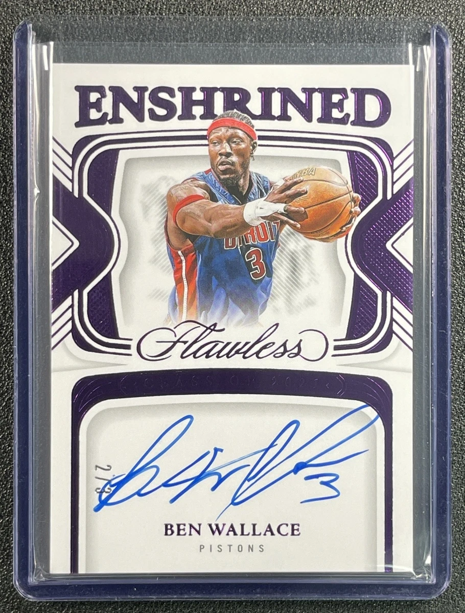 Panini Ben Wallace Basketball Serial Numbered Sports Trading Cards