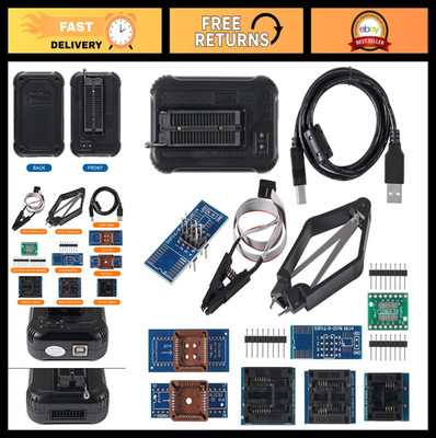 Universal Programmer for 31000+ ICs - EPROM, MCU, SPI, NAND, EMMC + 9 Adapters