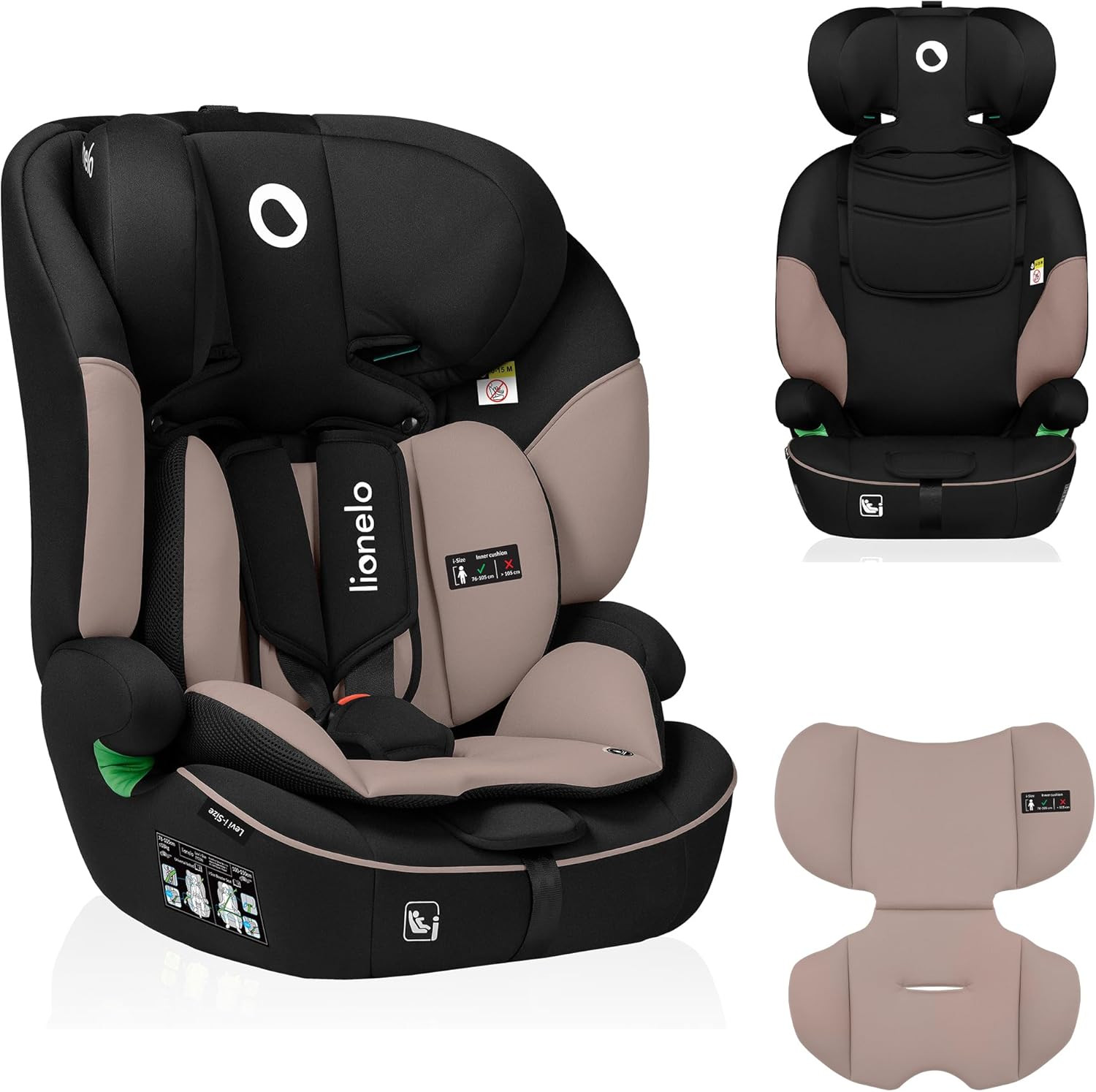 LEVI I-SIZE Seggiolino Auto per Bambini 76-150 Cm Con L'Ultima Norma I-Size R129