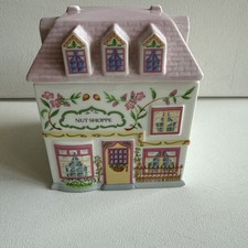Vintage Lenox Spice Village Nut Shoppe Canister 1993 Porcelain With Lid & Seal