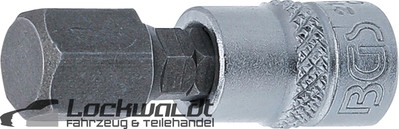 BGS Bit Insert Drive Internal Square 6.3mm 1/4'' Hex Socket 10mm