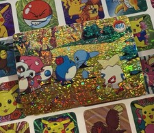 Adesivo Pokemon Squirtle Vintage Pocket Monsters Vending HOLO Prisma 1998 Bandai