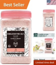 Versatile 80oz Fine Grain Himalayan Pink Salt - Ideal for Cooking & Preserving