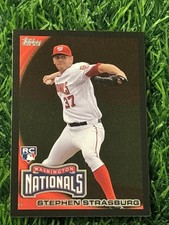 2010 Topps Stephen Strasburg RC #661 Washington Nationals Black Border