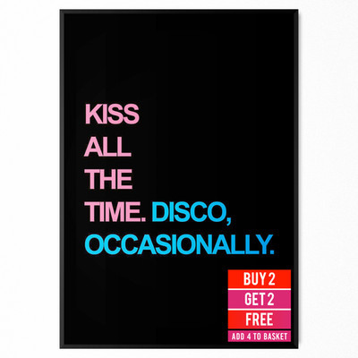 Harry Styles Poster Druck A5 A4 A3 Kiss All The Time Disco gelegentlich
