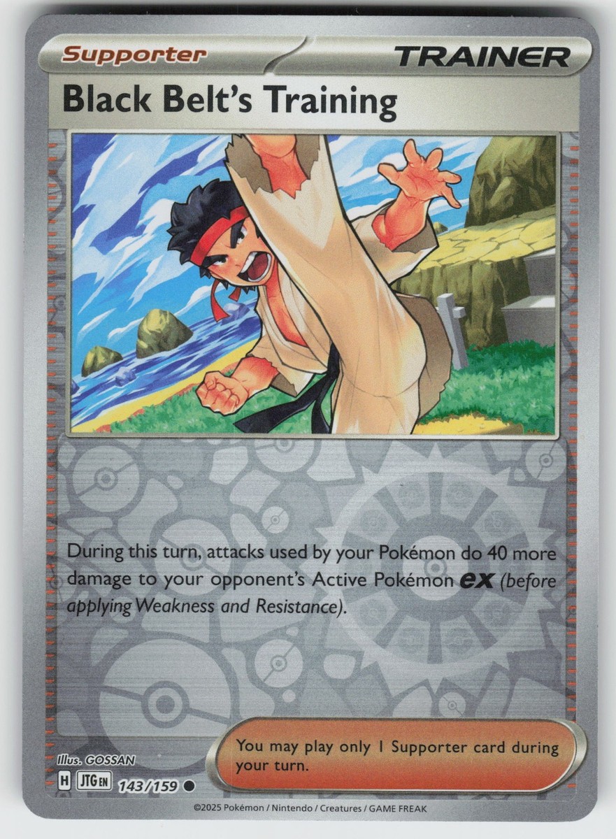 Black Belt's Training - Reverse Holo Common SV09: Journey Together