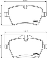 Hella Pagid Bremsbelagsatz Scheibenbremse 8DB 355 016-041 FüR Countryman Mini