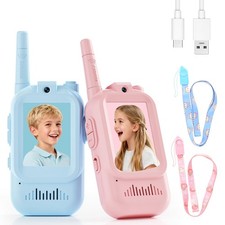 Kids Walkie Talkies 2 Pack with Voice Changer - 1000 Feet Range Fun Toys