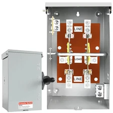 200 Amp Generator Transfer Switch, 120/240V 48000W Manual Transfer Switch for Ho