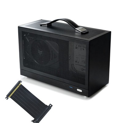 S300 Tragbares 8-Liter-Mini-ITX-Gehäuse mit kleinem Formfaktor PCIe Gen4 Riser