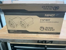 Atlas Sound FAP40T 4" 2-Way Weather-Resistant Speaker System - Pair, open box