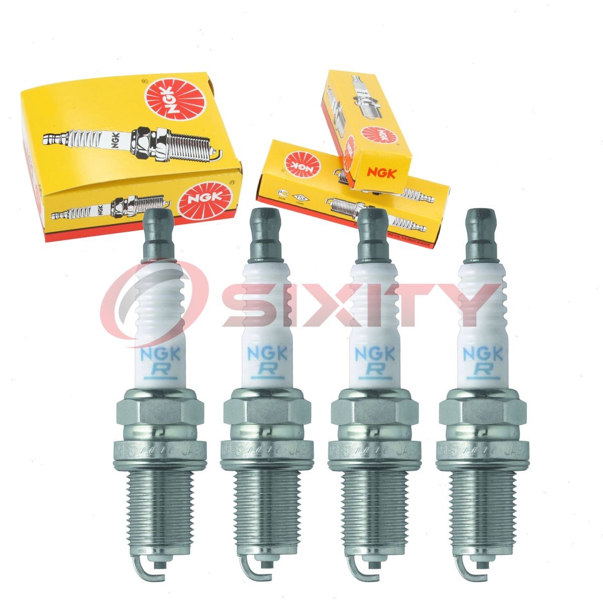 4 pc NGK Standard Spark Plugs for 1993-2004 Subaru Impreza 1.8L 2.2L 2.5L H4 ym