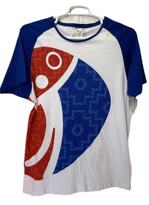 2016 Rio Olympics Official Tshirt NWT XL Adult Volleyball Red White Blue Brazil